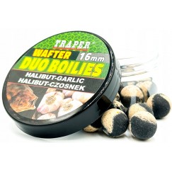 Бойлы Traper Duo Boilies Wafter 16 мм/40 г Halibut/Czosnek (Палтус/Чеснок)